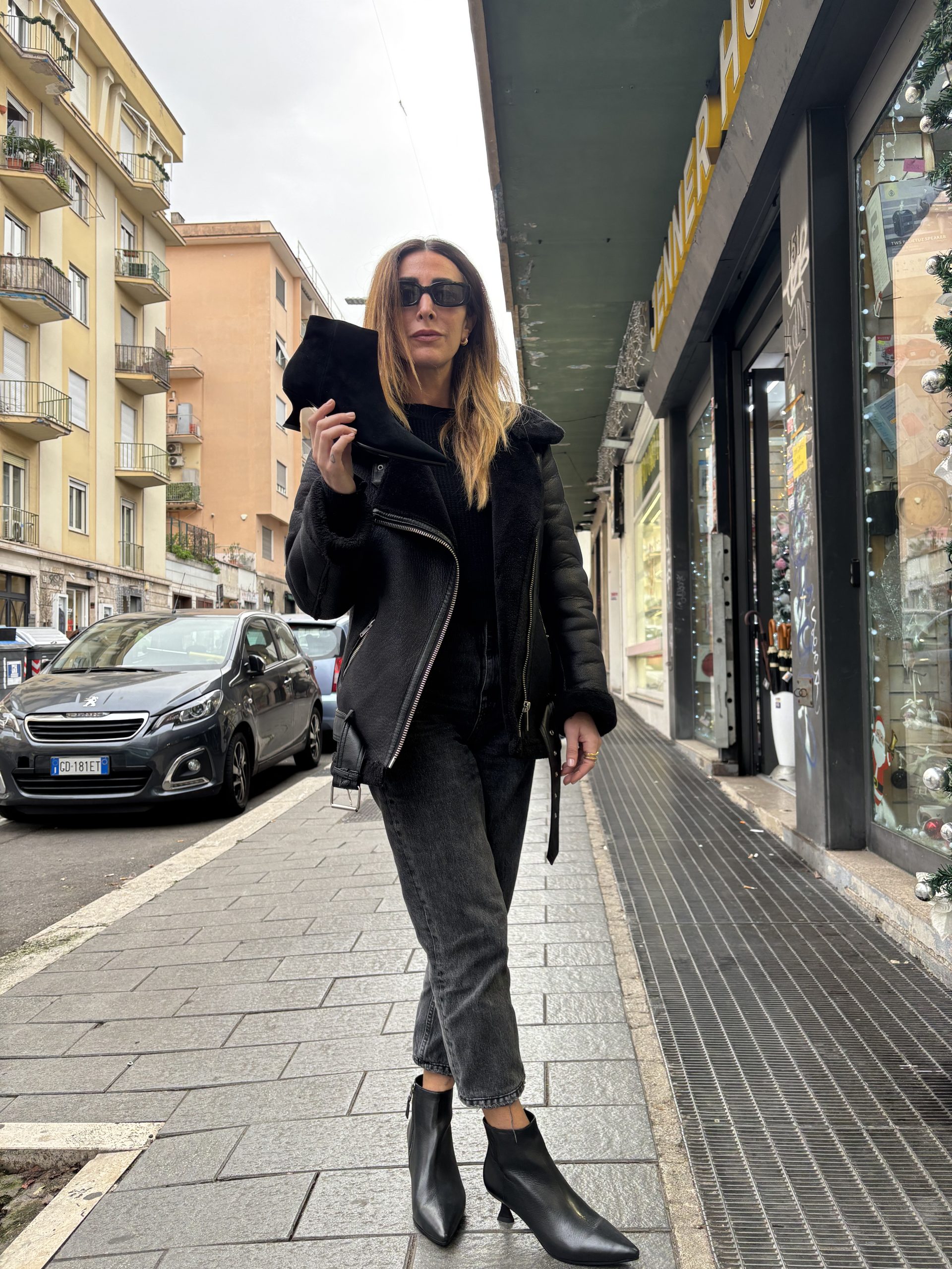 Tronchetto filo caviglia tacco largo - immagine 3