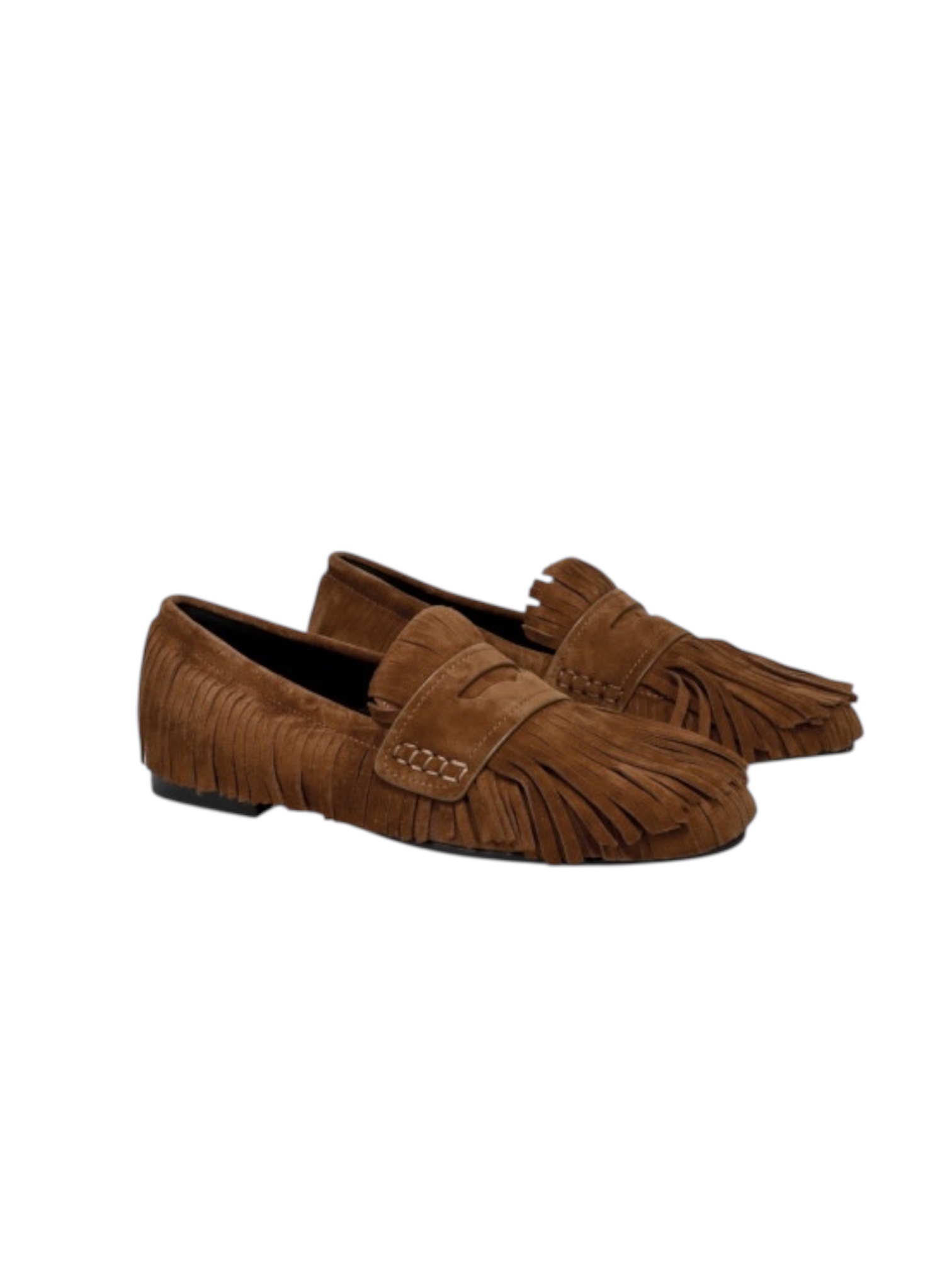 Mocassino frange in suede
