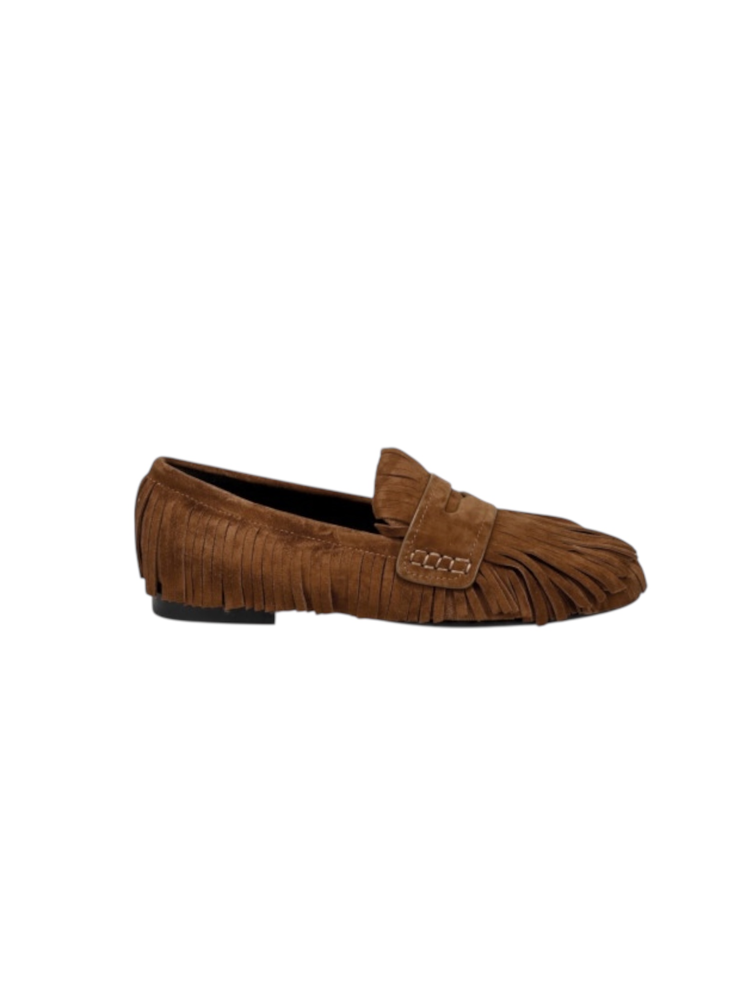 Mocassino frange in suede - immagine 2