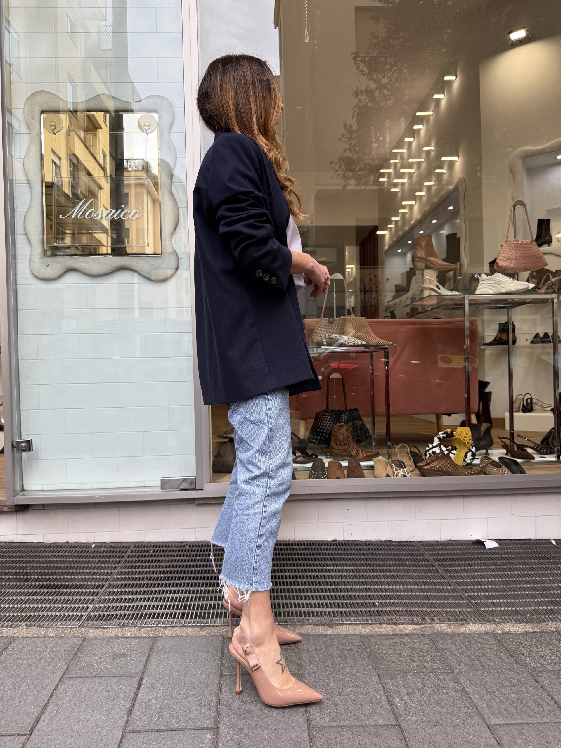 Slingback Nude tacco alto - immagine 3