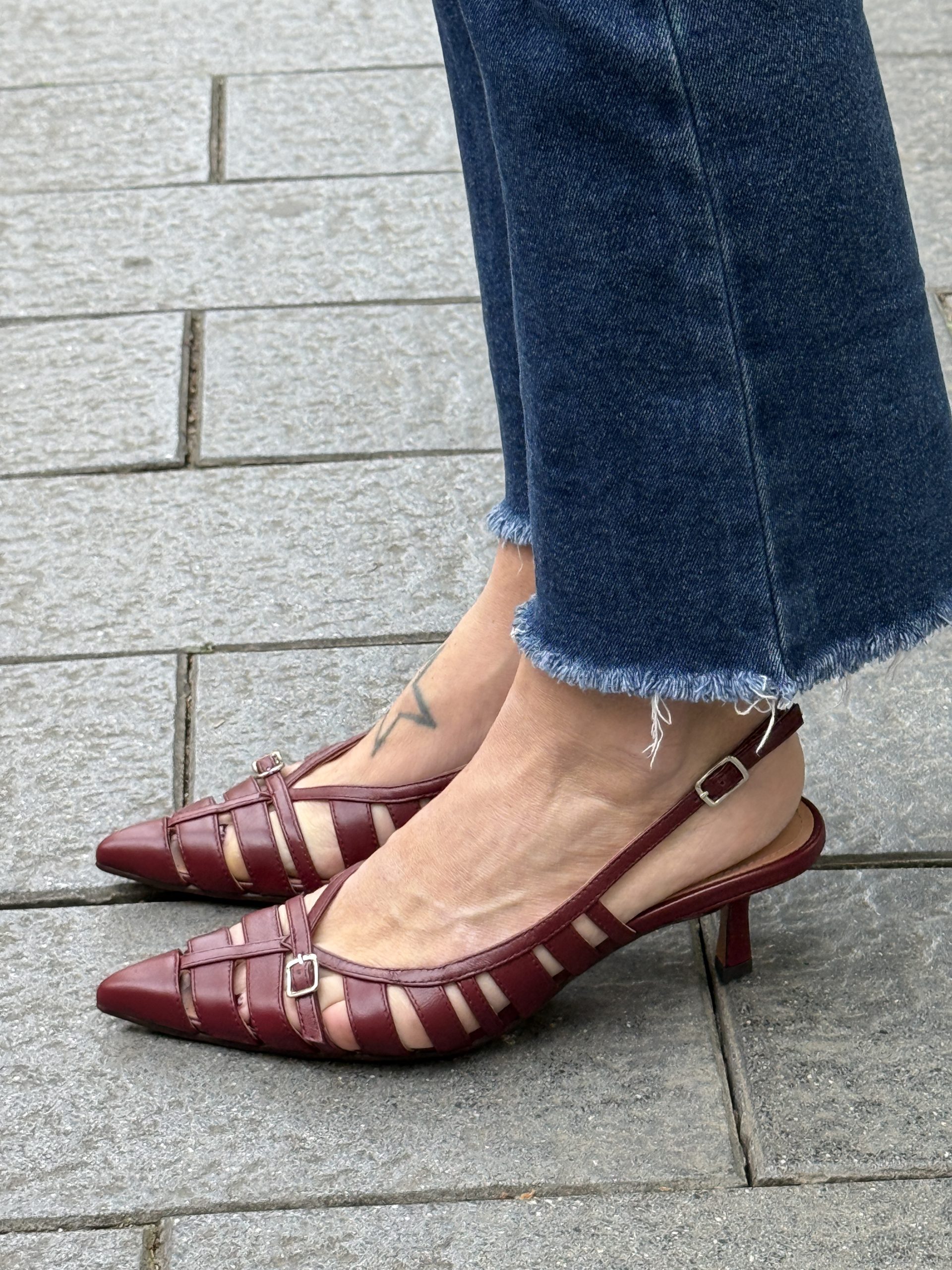 Slingback gabbia contemporanea - immagine 3