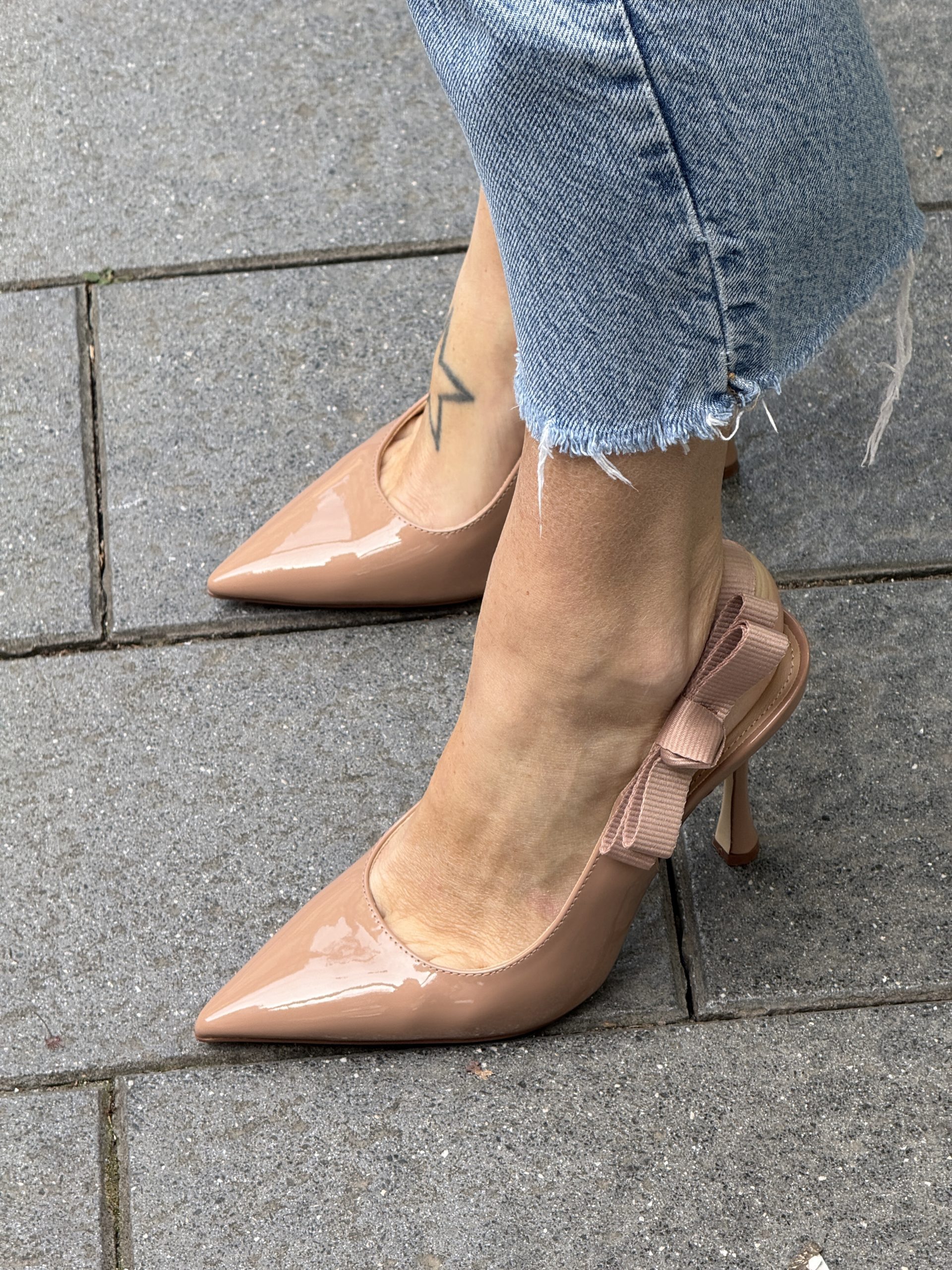 Slingback Nude tacco alto - immagine 4