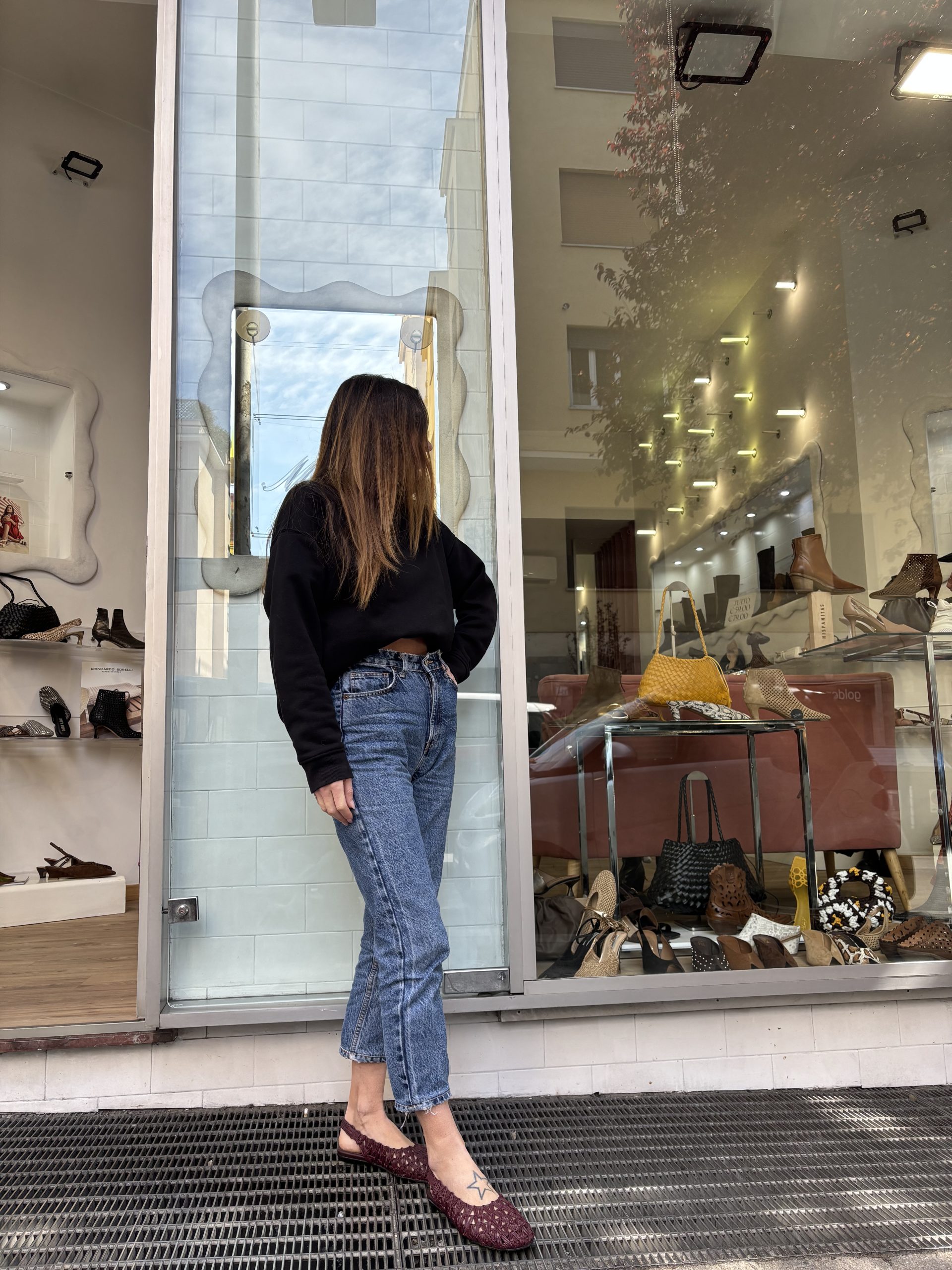 Ballerina in pelle intrecciata - immagine 4