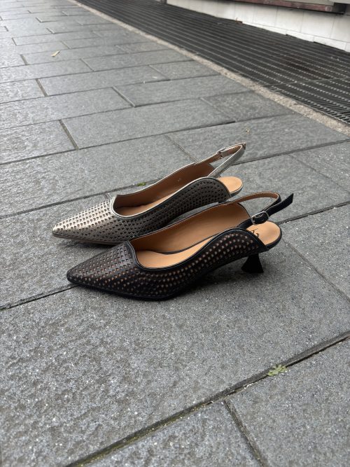 Slingback scollo geometrico