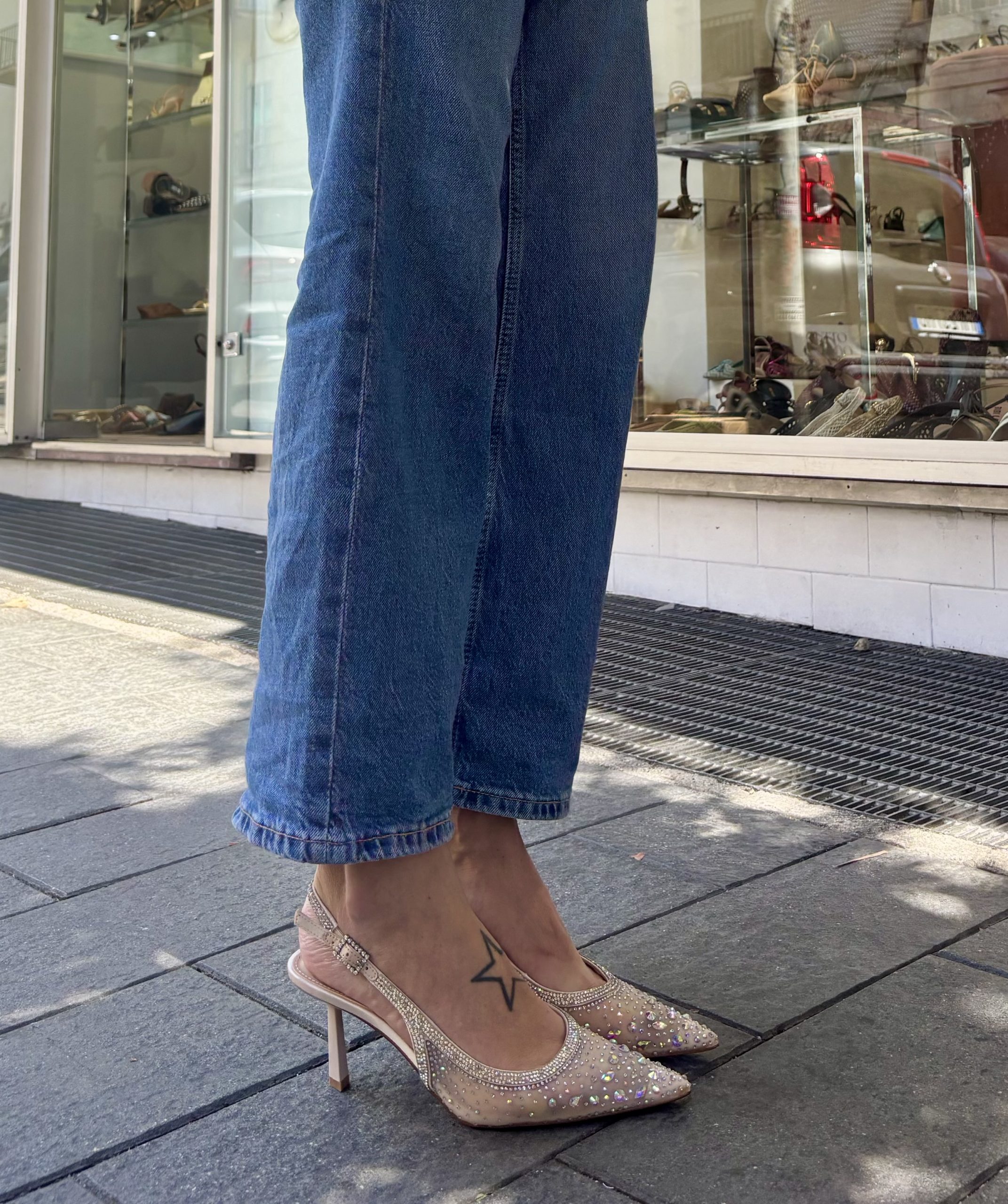 Slingback strass