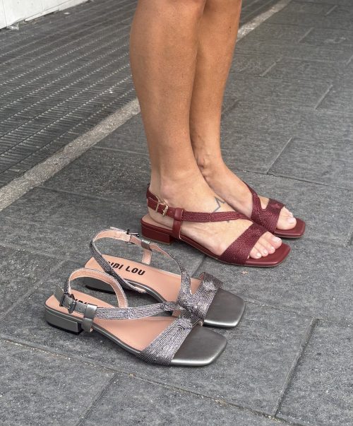 Sandalo rafia e nappa
