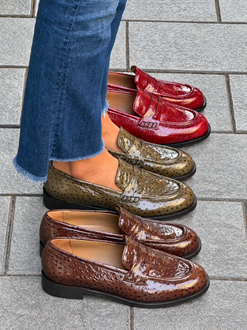 Mocassino Struzzo